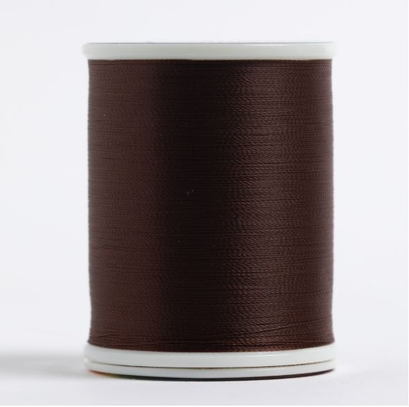 The Bottom Line #648 Dark Brown 60wt 1,420 yd. Spool | BL648 by Supe Valdani perle cotton size 12 thread spool for quilting a