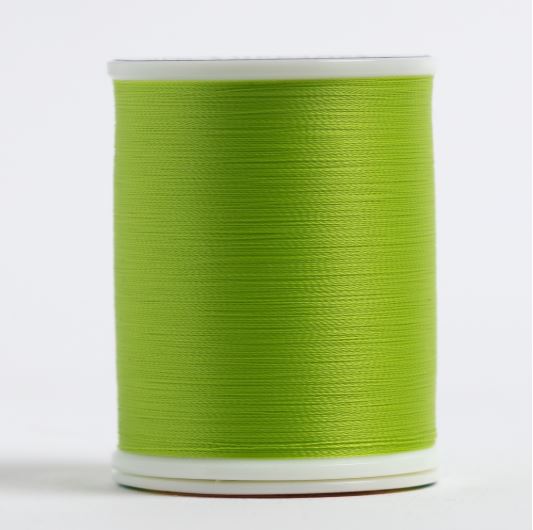 The Bottom Line #644 Lime Green 60wt 1,420 yd. Spool | BL644 by Supe Valdani perle cotton size 12 thread spool for quilting a
