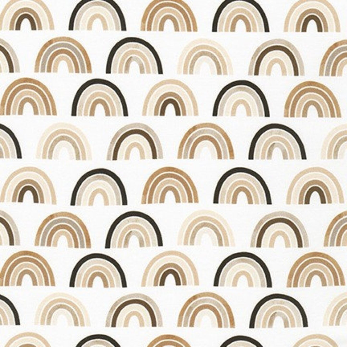 Bright Days - Little Rainbows by Ann Kelle for Robert Kaufman Fabrics - Natural - 1/2 Meter Pre-cut