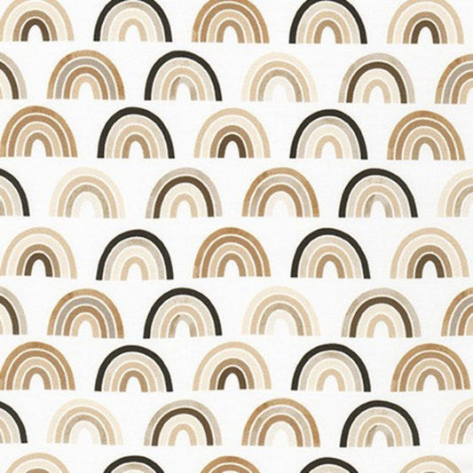 Bright Days - Little Rainbows by Ann Kelle for Robert Kaufman Fabrics - Natural - 1/2 Meter Pre-cut