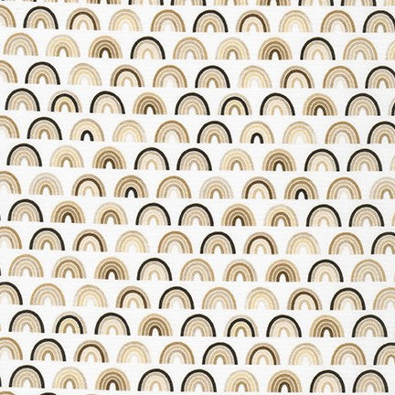 Bright Days - Little Rainbows by Ann Kelle for Robert Kaufman Fabrics - Natural - 1/2 Meter Pre-cut