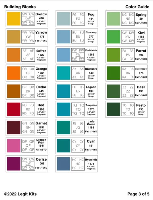 Legit Kits Building Blocks Pattern | Special Order