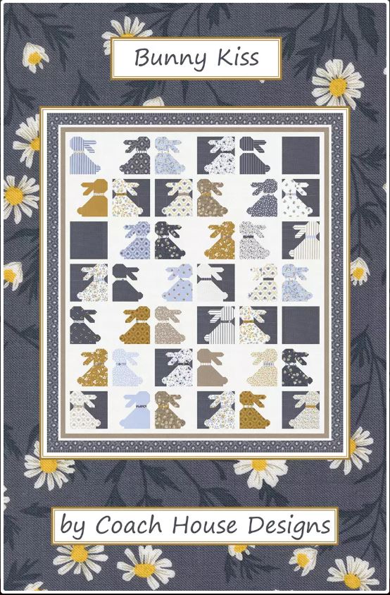 Bunny Kiss Quilt Pattern by Coach House Design CHD2455 / 62″ x 72″ ( Valdani perle cotton size 12 thread spool for quilting a