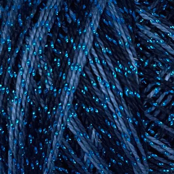 C702 Valdani Sparkle Pearl Cotton  Color No: C702 - Sparkly Sky