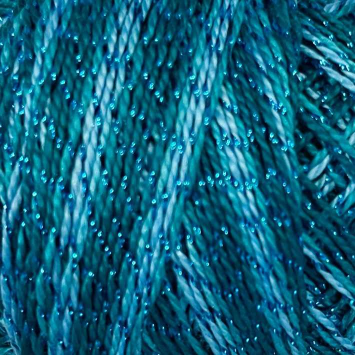 C703 Valdani Sparkle Pearl Cotton Color No: C703 - Sparkly Waves