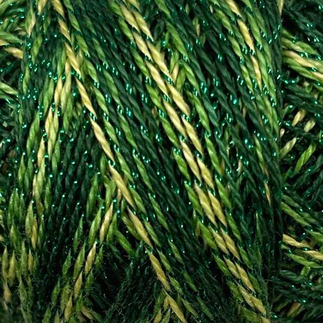 C704 Valdani Sparkle Pearl Cotton Color No: C704 - Sparkly Grass