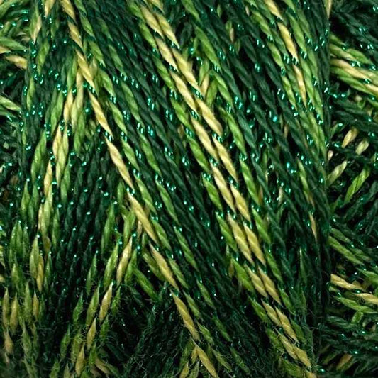 C704 Valdani Sparkle Pearl Cotton Color No: C704 - Sparkly Grass
