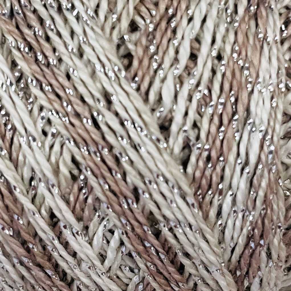 C705 Valdani Sparkle Pearl Cotton Color No: C705 - Sparkly Snow