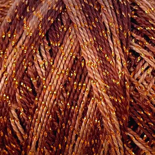 C710 Valdani Sparkle Pearl Cotto Color No: C710 - Sparkly Goldstone