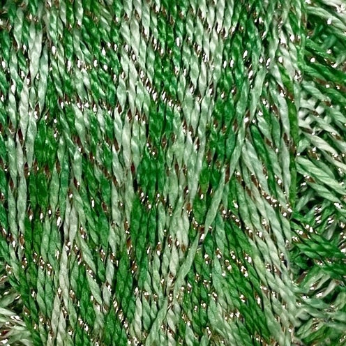 C714 Valdani Sparkle Pearl Cotton Size  8 / Spool 80M Color No: C714 - Sparkly Mint