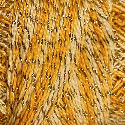 C718 Valdani Sparkle Pearl Cotton Size  8 / Spool 80M Color No: C718 - Sparkly Sunbeam