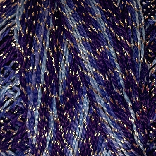 C720 Valdani Sparkle Pearl Cotton Size  8 / Spool 80M Color No: C720 - Sparkly Nebula