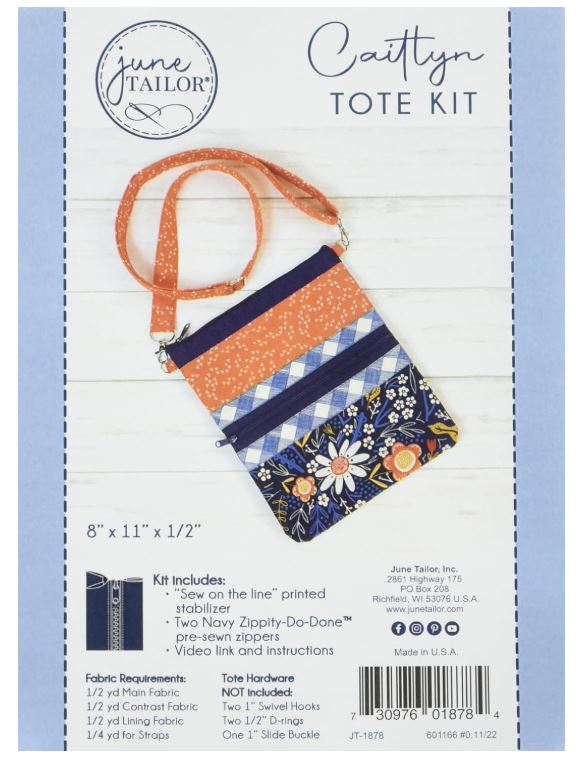 Caitlyn Tote Kit / Navy by June Tailor JT11878