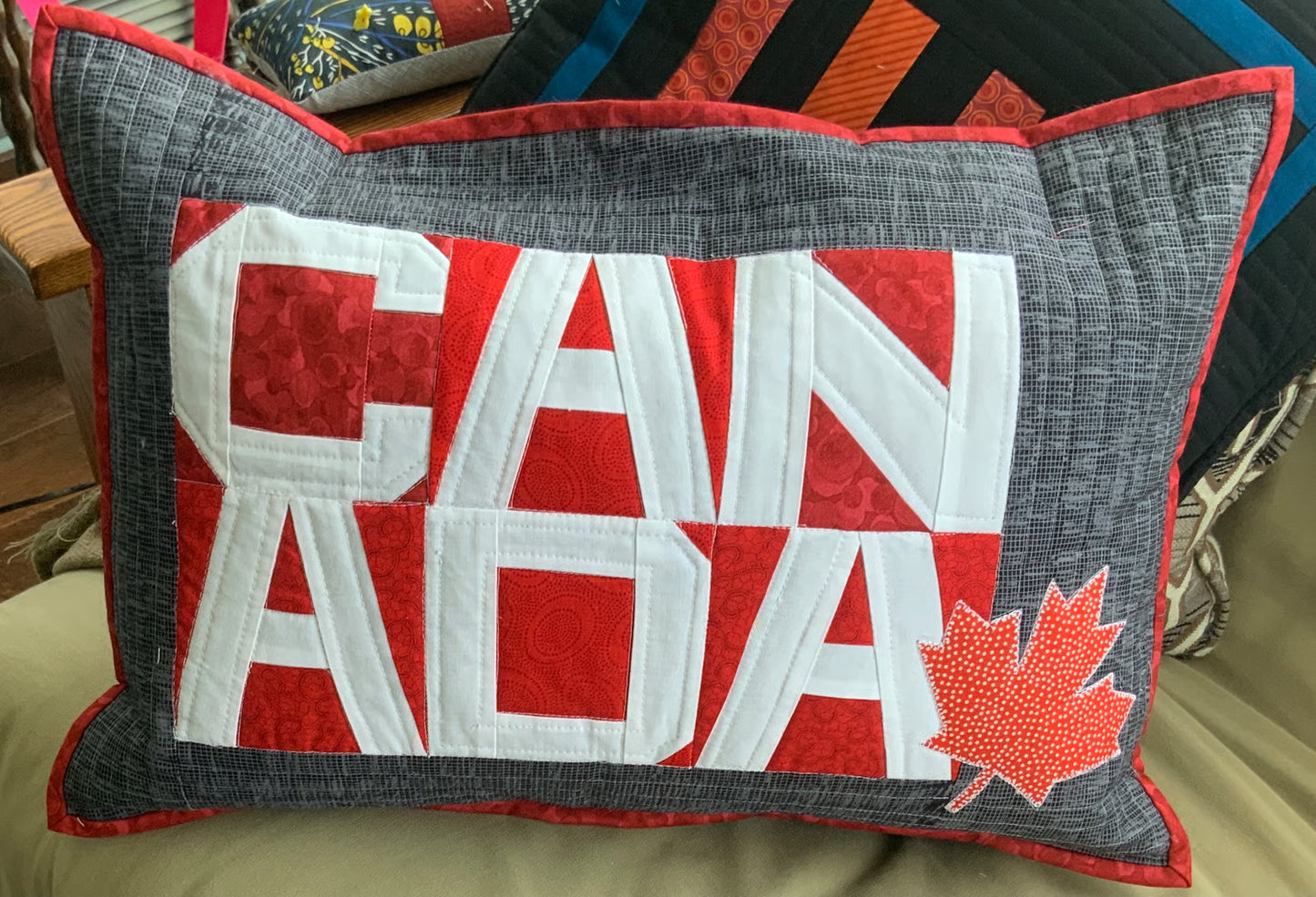 Canada Day - Quilt pattern Pillow and Wall Hanging Pattern / designed by Lorna Costantini