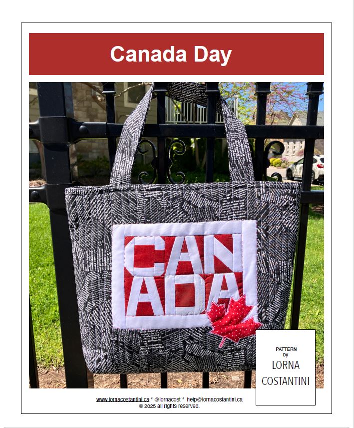 Canada Day - Tote Bag Pattern / designed by Lorna Costantini