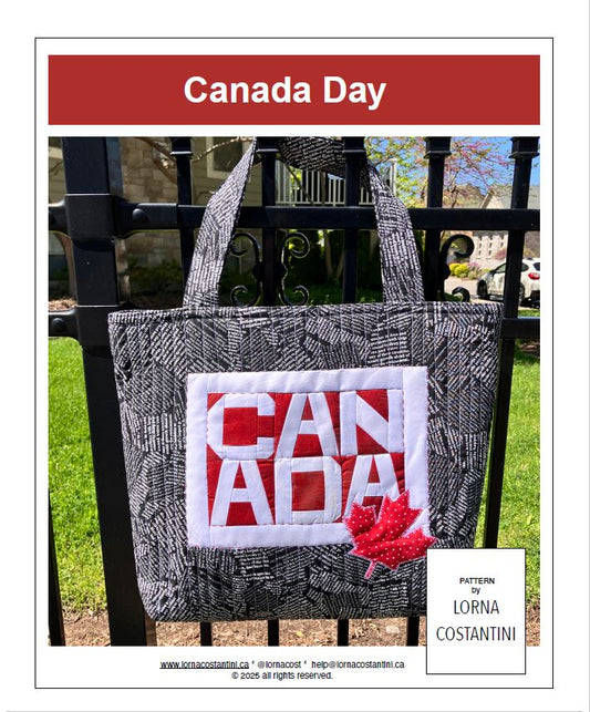 Canada Day - Tote Bag Pattern / designed by Lorna Costantini
