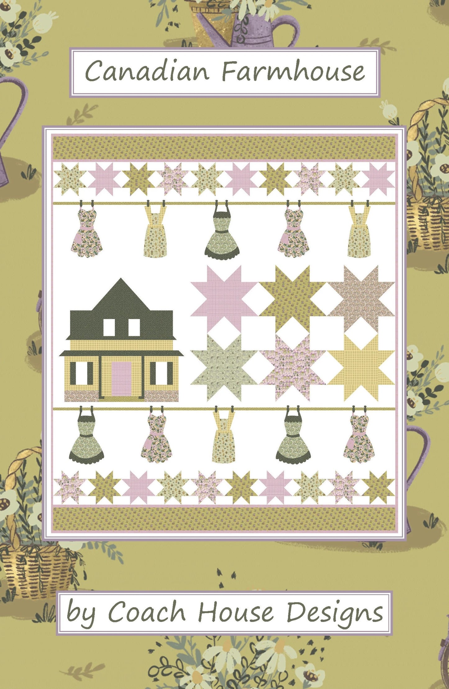 Canadian Farmhouse 60" x 69" Lap Quilt Kit  - Pioneer Days Collection