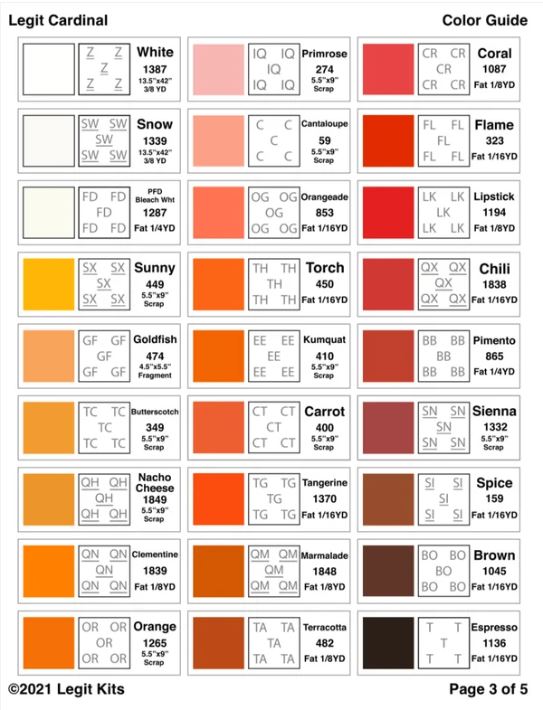 Legit Kits Legit Cardinal Pattern | Special Order