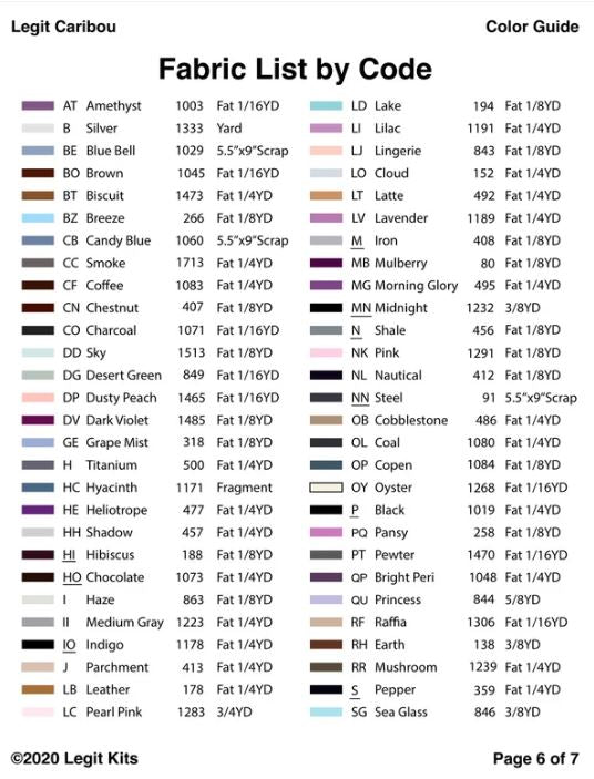 Legit Kits Legit Caribou Pattern | Special Order