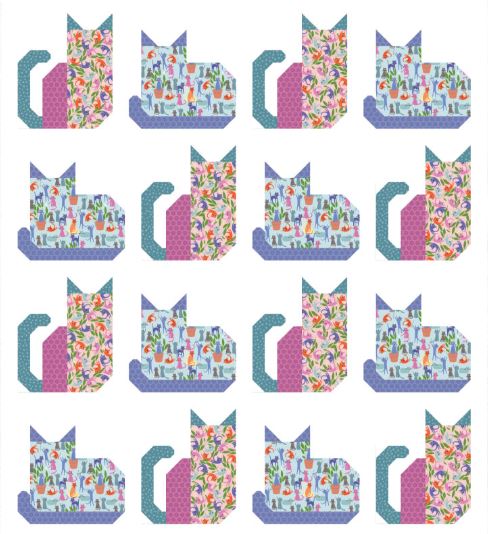 Cattitude 8-Piece Fat Quarter Bundle | Camelot Fabrics by Jennifer Wambach
