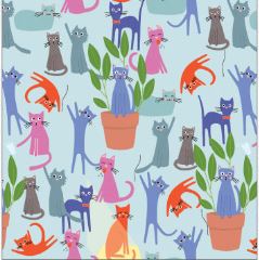 Cattitude 8-Piece Fat Quarter Bundle | Camelot Fabrics by Jennifer Wambach