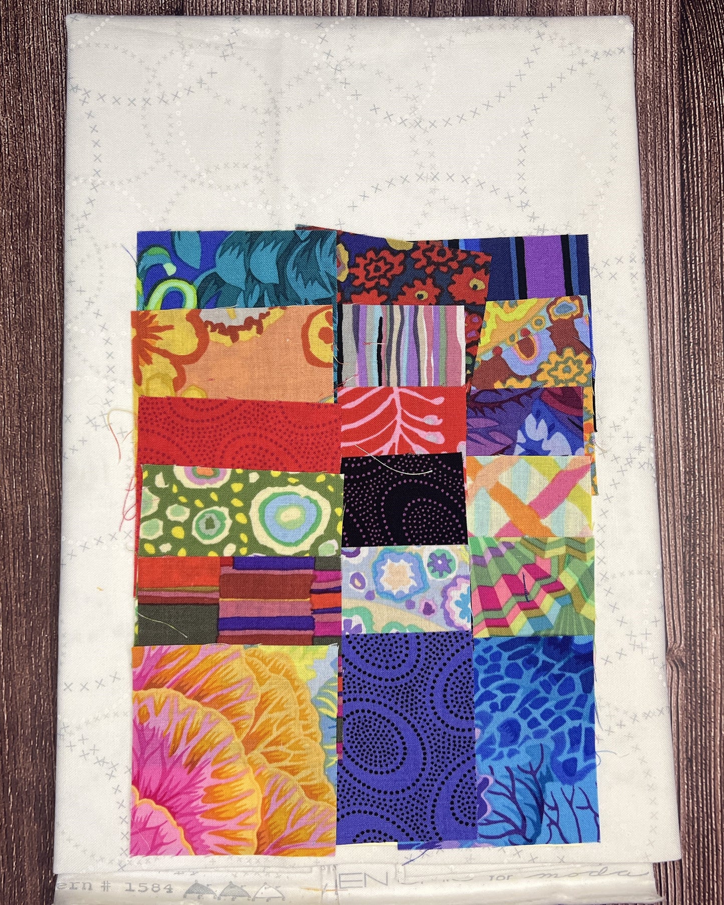 Checker Board Pillow Kit w/ Pattern designed by Lorna Costantini