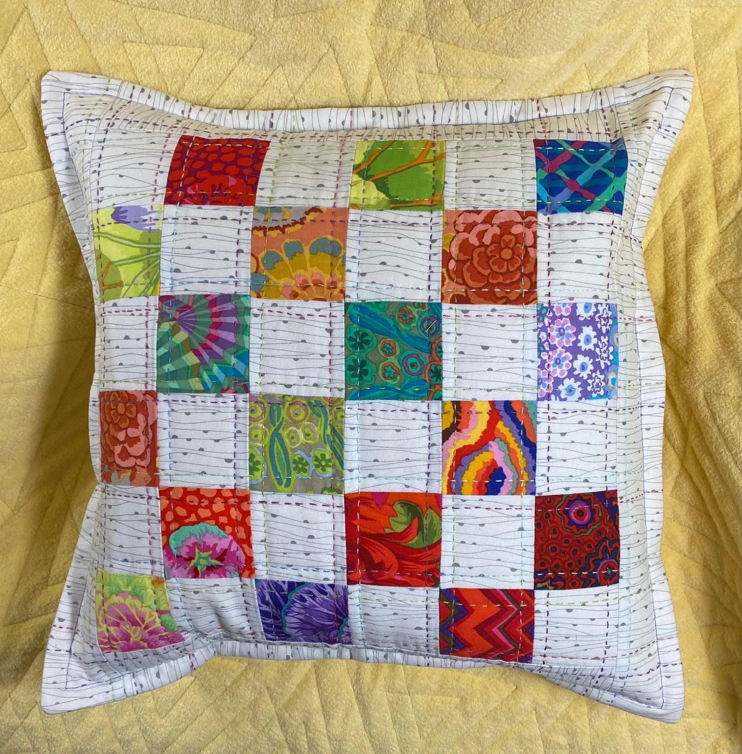 Checker Board Pillow Kit w/ Pattern designed by Lorna Costantini