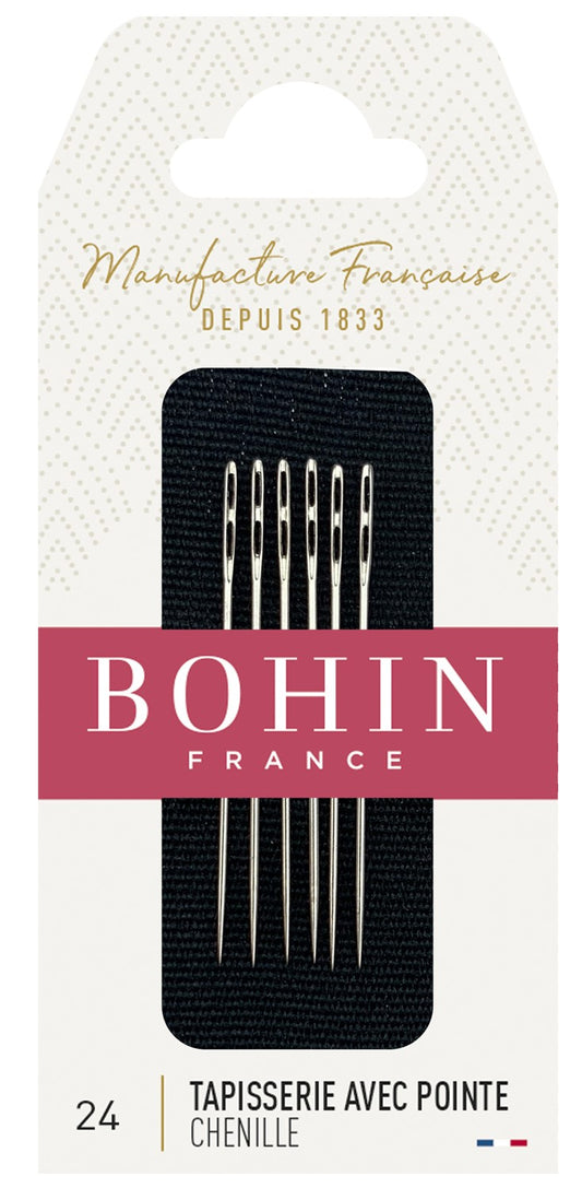 Bohin Double Eye Chenille Needles – Size 24 | 6 Pack
