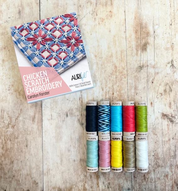 Aurifil Chicken Scratch Embroidery by Carolyn Forster | Special Order