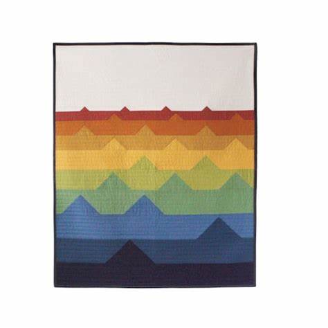 Choppy Waters Quilt Kit Throw Size  w/ Kona Cottons / Pattern by Art East Quilting Co.
