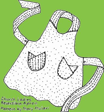 Church Ladies Apron Pattern by Mary Mulari