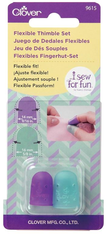 Clover Flexible Rubber Thimbles Valdani perle cotton size 12 thread spool for quilting and embroidery