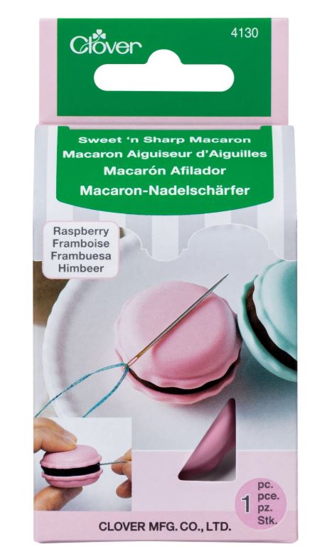 Clover Sweet ’n Sharp Macaron Needle Sharpener | Raspberry 4130