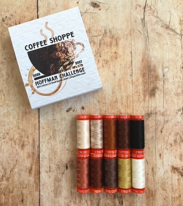 Aurifil Coffee Shop by Hoffman Fabrics | Special Order