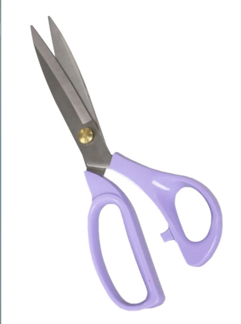 Craft Scissors Purple- 8.5" by LDH Scissors / 1608-PU Valdani perle cotton size 12 thread spool for quilting and embroidery