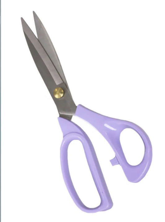 Craft Scissors Purple- 8.5" by LDH Scissors / 1608-PU Valdani perle cotton size 12 thread spool for quilting and embroidery