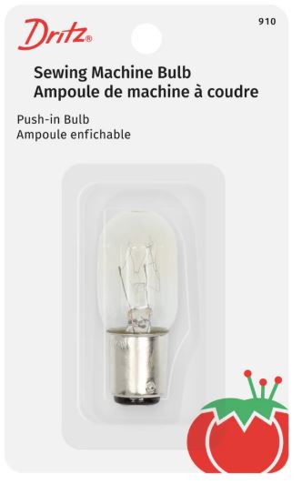Dritz - Light Bulb Sewing Machine 15 watt/120 volts Push in DZ910 Valdani perle cotton size 12 thread spool for quilting and 