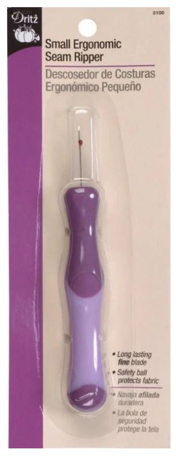 Dritz Small Ergonomic Seam / Stitch Ripper Valdani perle cotton size 12 thread spool for quilting and embroidery