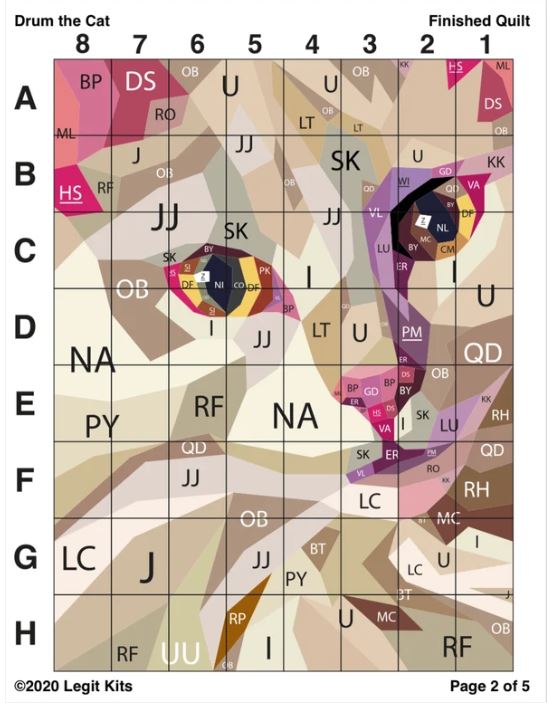 Legit Kits Drum the Cat Pattern | Special Order