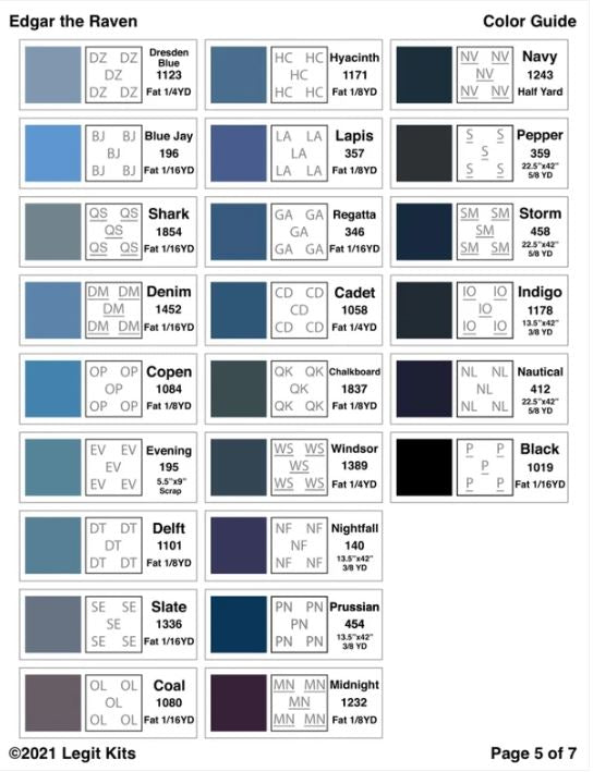 Legit Kits Edgar the Raven Pattern | Special Order