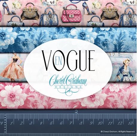En Vogue 10 Piece Fat Quarter Bundle - Cheryl Graham for Camelot Fabrics