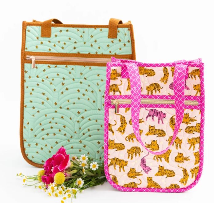 Everyday Quilted Tote Paper Pattern by Knot & Thread Design
