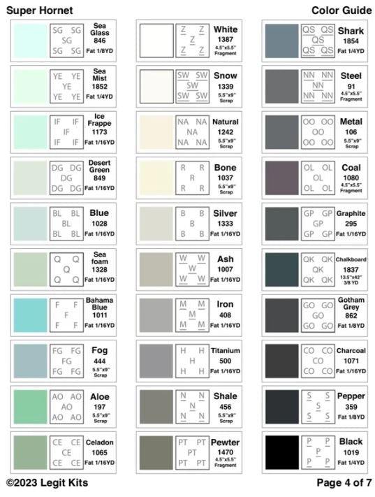 Legit Kits F-18 Hornet Pattern | Special Order