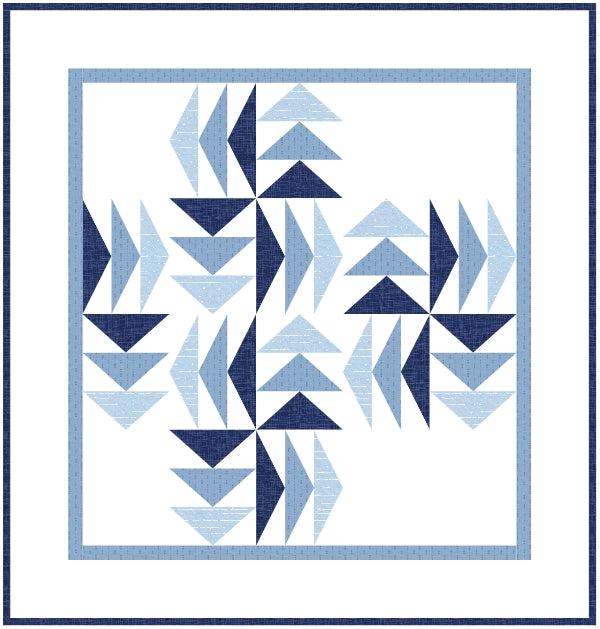 The Long Way Round Quilt Pattern / 6 Sizes (Baby to King) designed by Stephanie - Sunny Quilt Creative