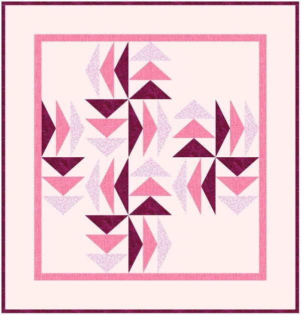 The Long Way Round Quilt Pattern / 6 Sizes (Baby to King) designed by Stephanie - Sunny Quilt Creative