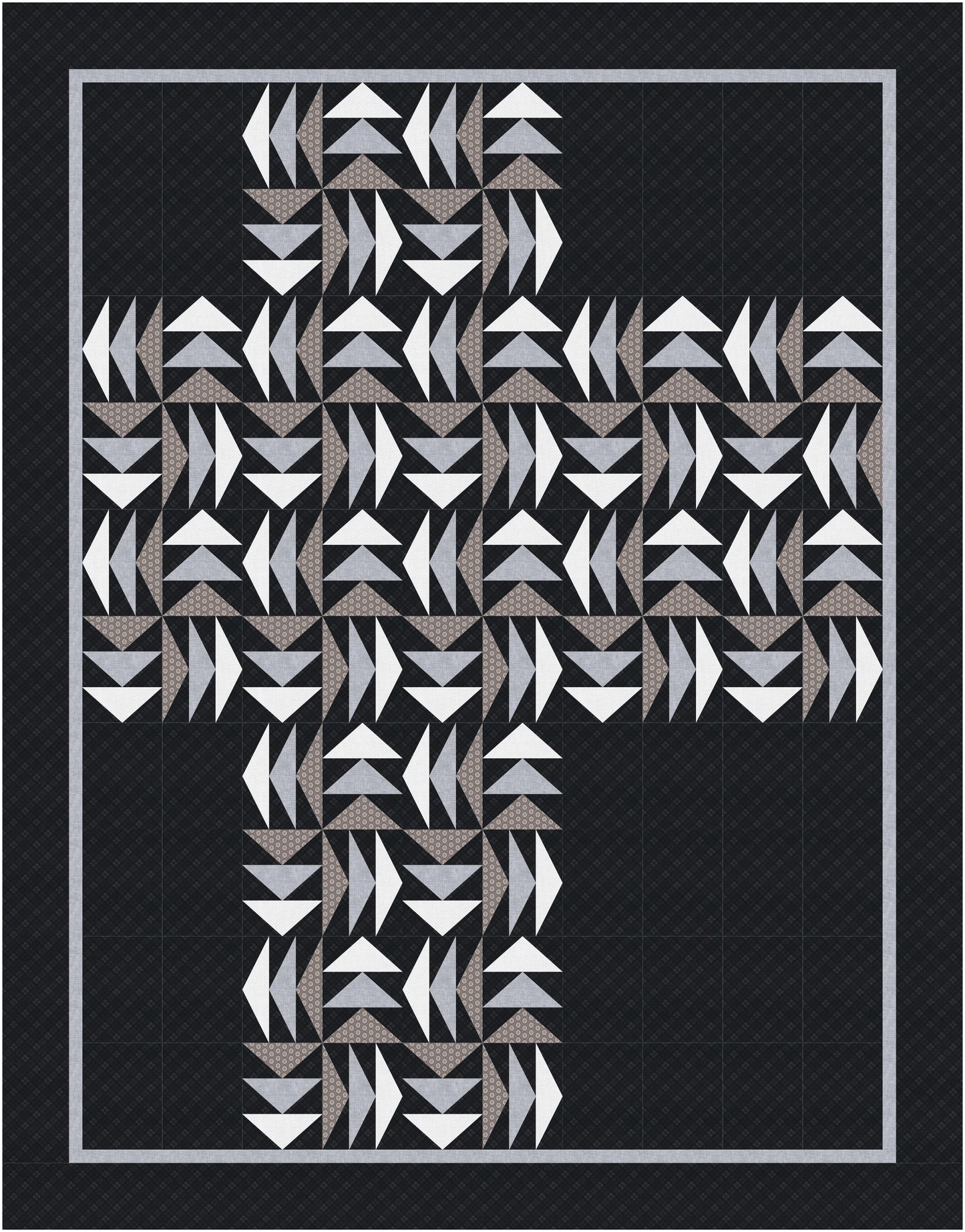 The Long Way Round Quilt Pattern / 6 Sizes (Baby to King) designed by Stephanie - Sunny Quilt Creative