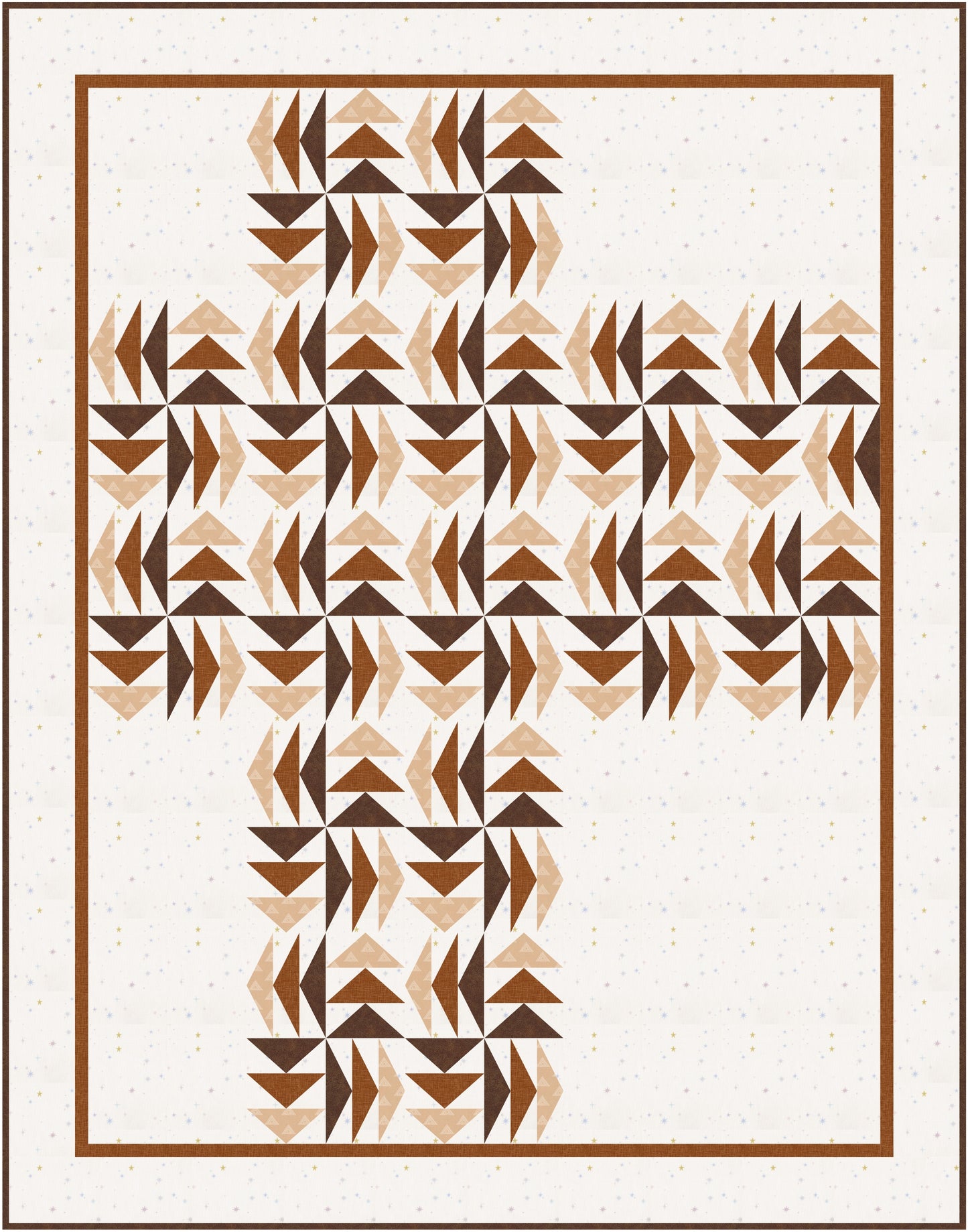 The Long Way Round Quilt Pattern / 6 Sizes (Baby to King) designed by Stephanie - Sunny Quilt Creative