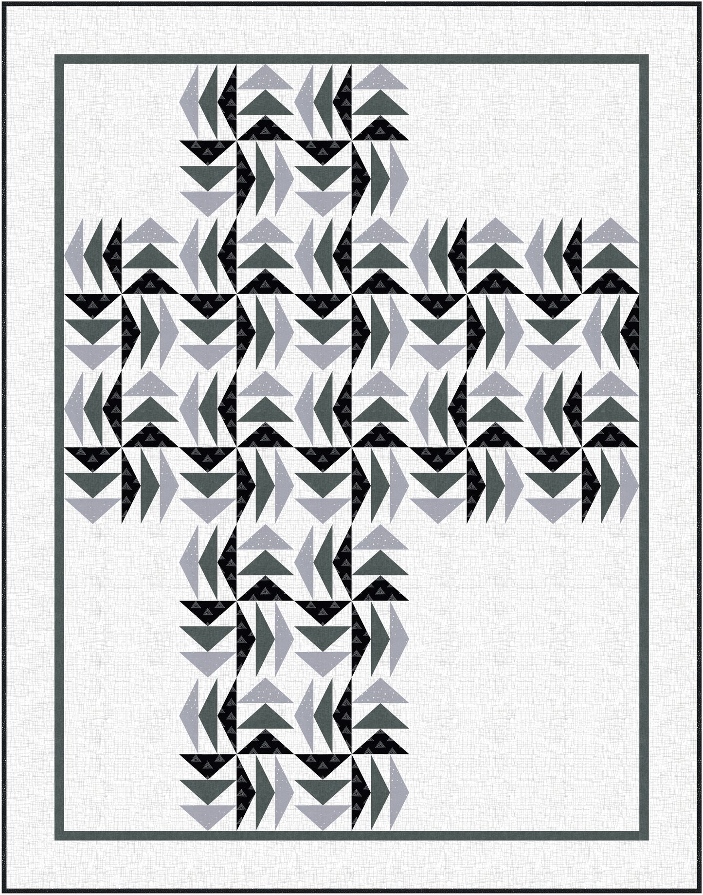 The Long Way Round Quilt Pattern / 6 Sizes (Baby to King) designed by Stephanie - Sunny Quilt Creative