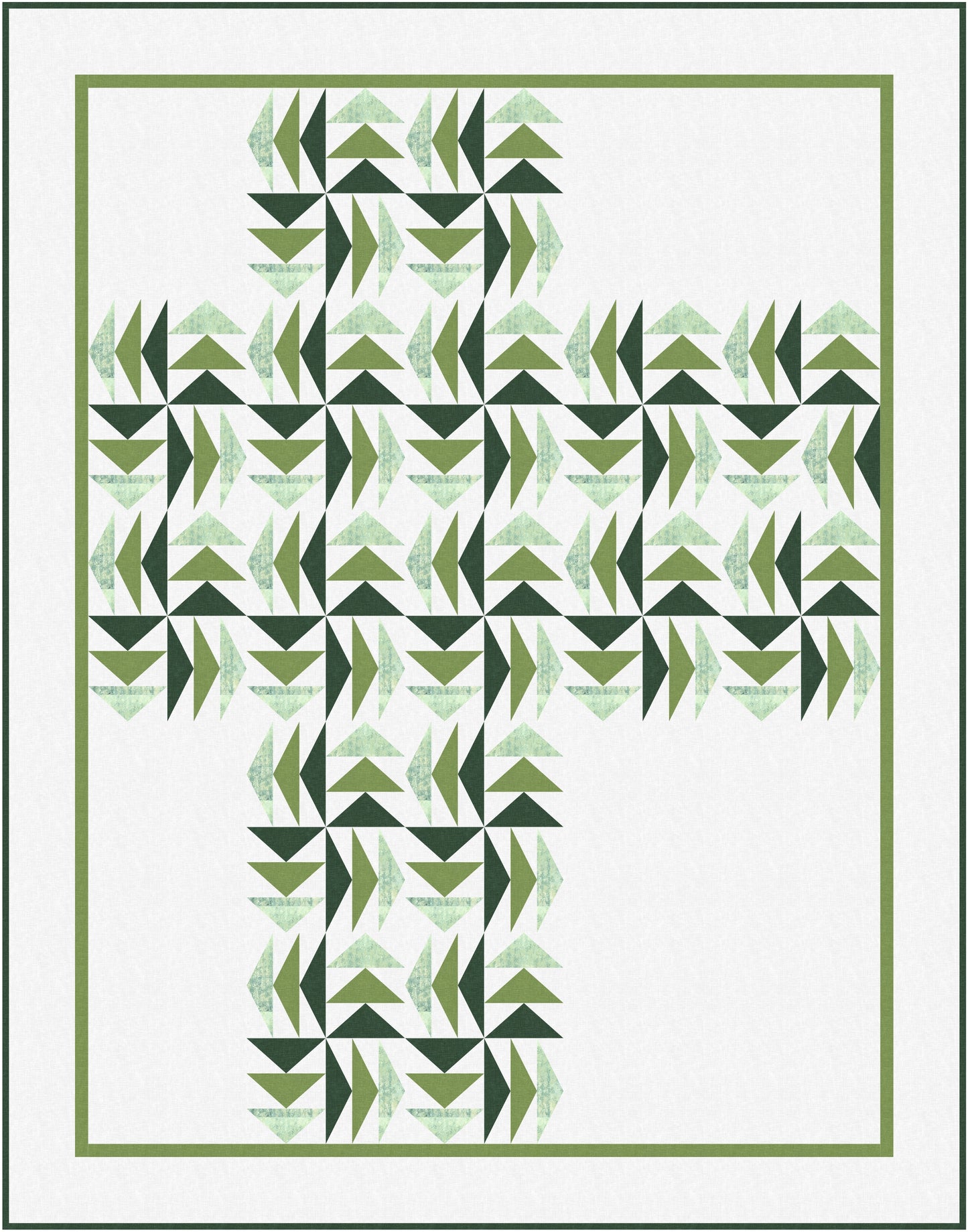 The Long Way Round Quilt Pattern / 6 Sizes (Baby to King) designed by Stephanie - Sunny Quilt Creative