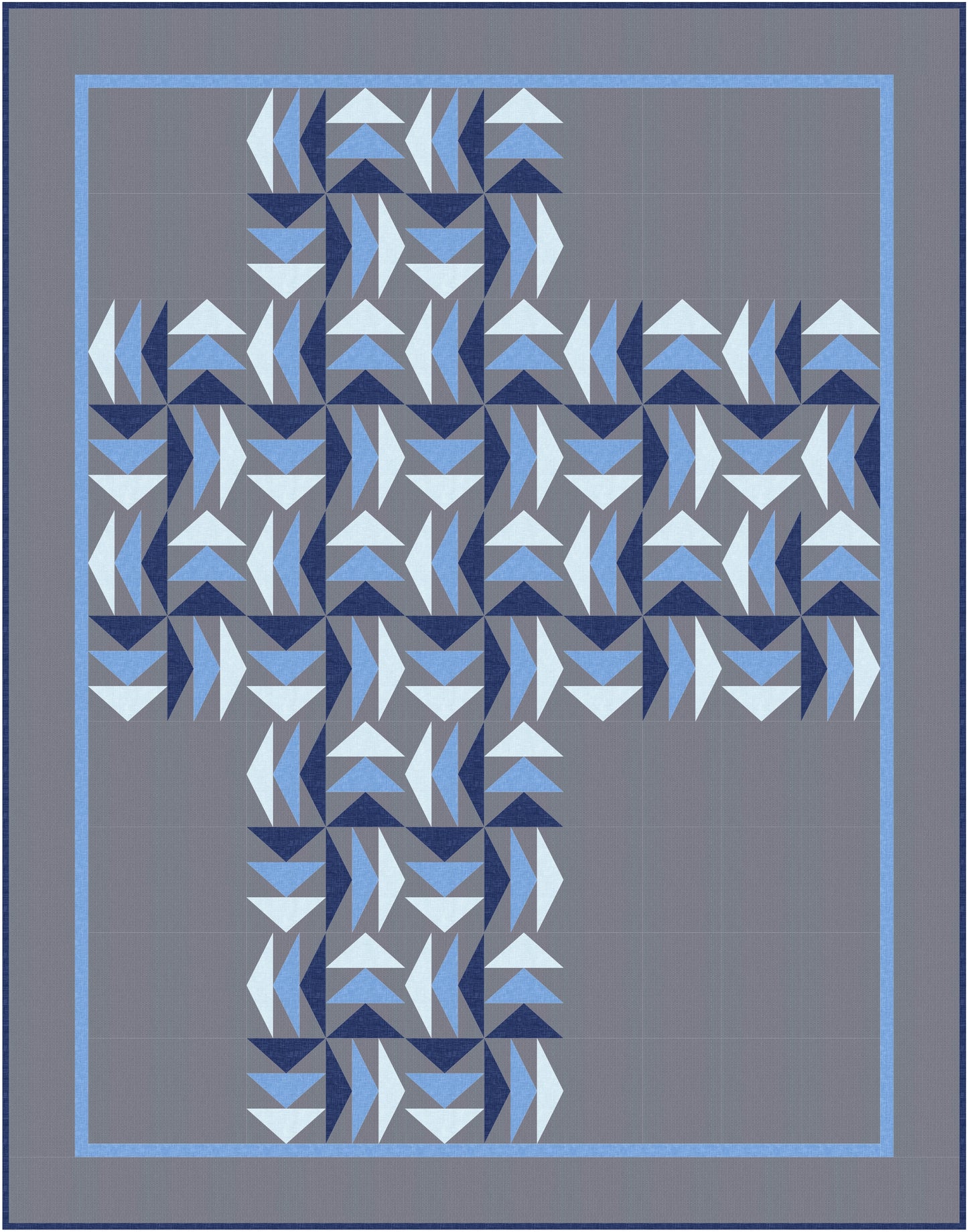 The Long Way Round Quilt Pattern / 6 Sizes (Baby to King) designed by Stephanie - Sunny Quilt Creative